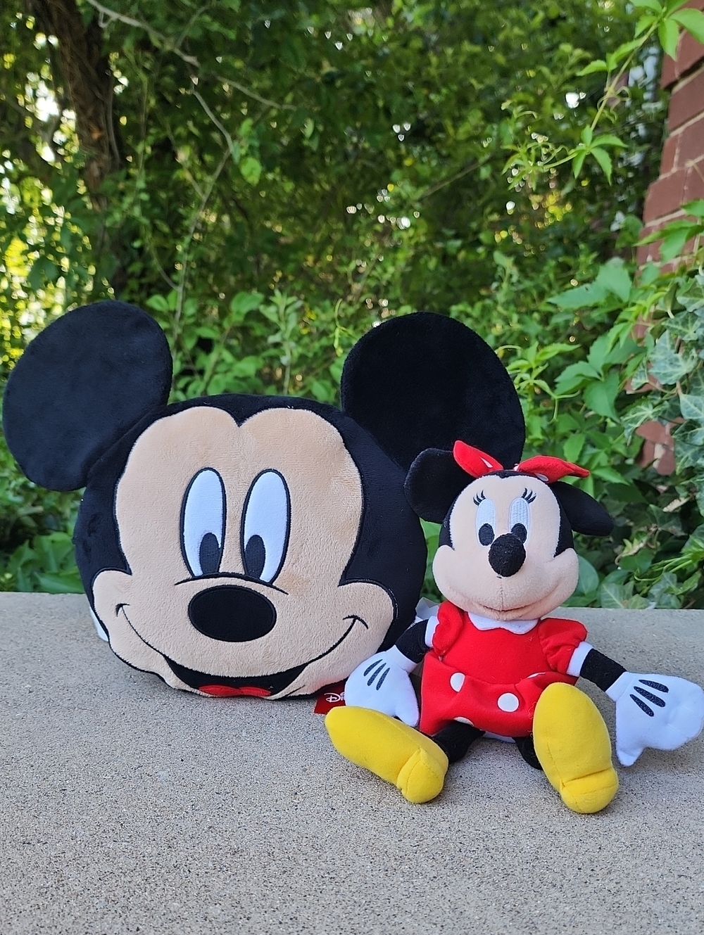 Mickey & Minnie Plush Duo - Red, Black, Yellow